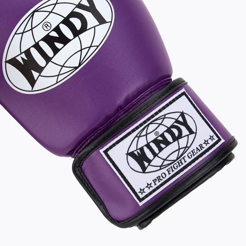 Mănuși de box WINDY Classic Synthetic Leather purple 6