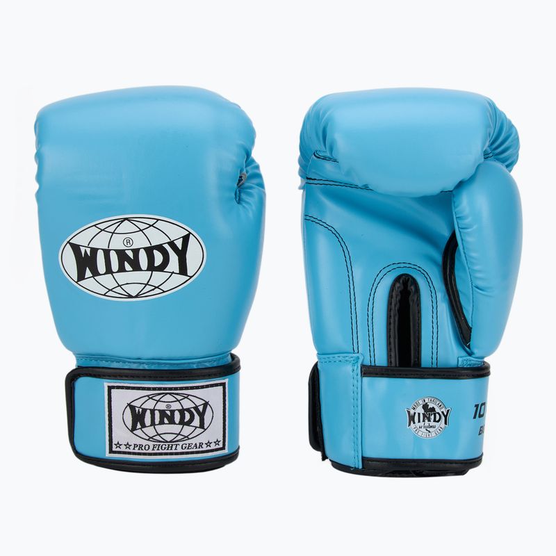 Mănuși de box WINDY Classic Synthetic Leather sky blue