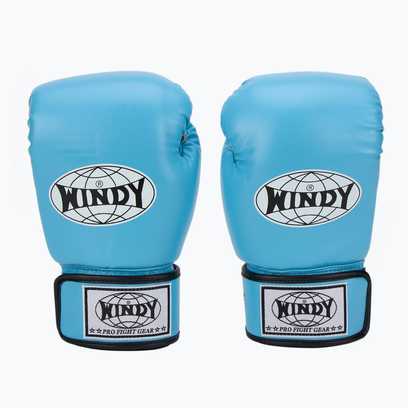 Mănuși de box WINDY Classic Synthetic Leather sky blue 2