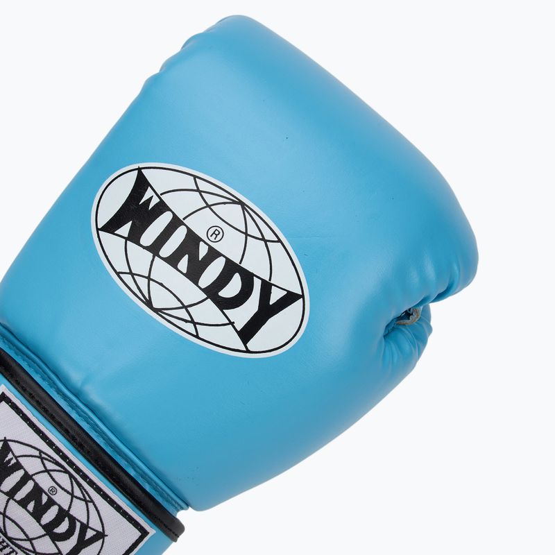 Mănuși de box WINDY Classic Synthetic Leather sky blue 5