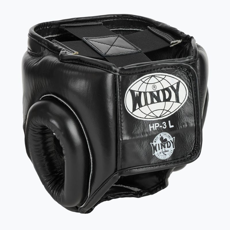 Cască de box WINDY Genuine Leather black 3