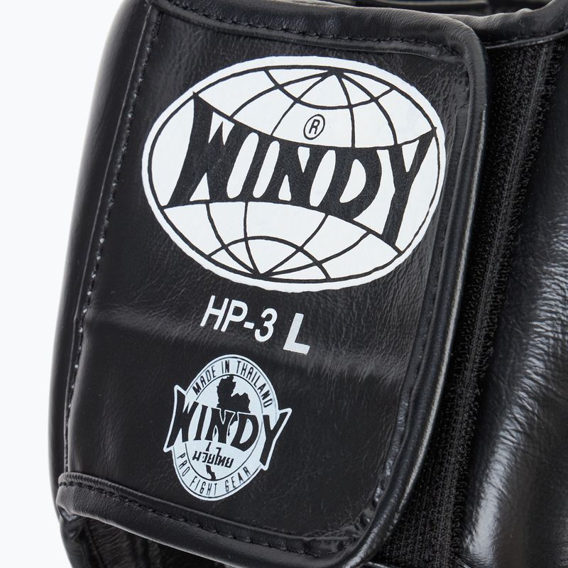 Cască de box WINDY Genuine Leather black 4