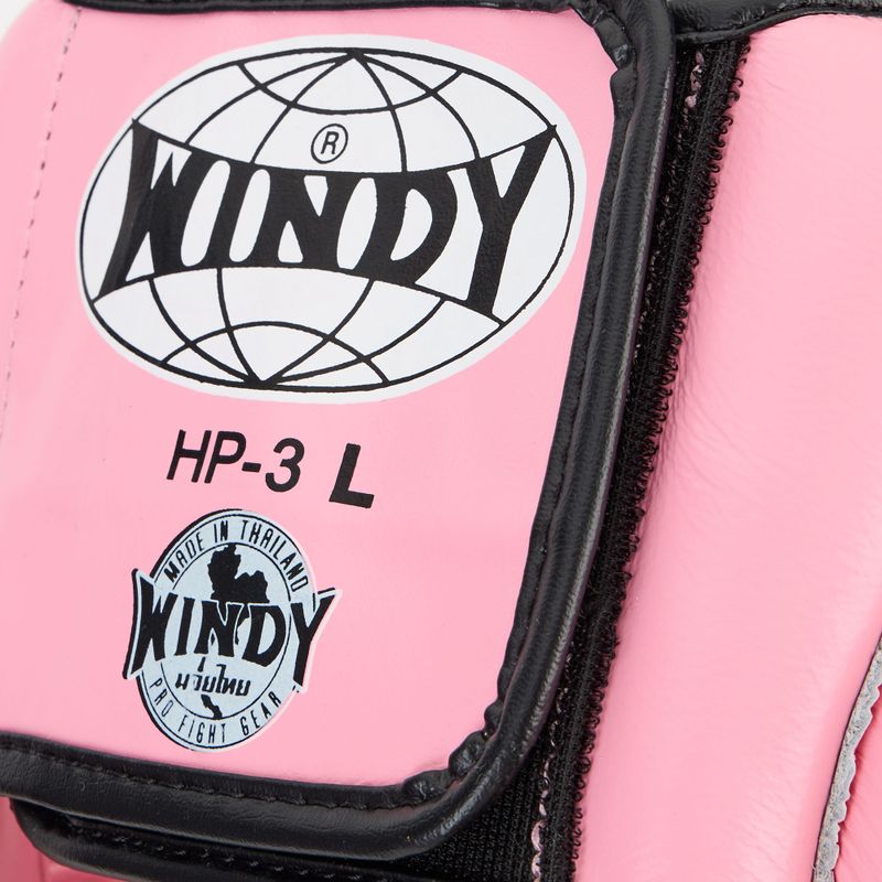 Cască de box  WINDY Genuine Leather pink 4