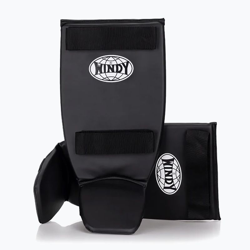 Apărători pentru tibie WINDY Classic Double Strap black 10