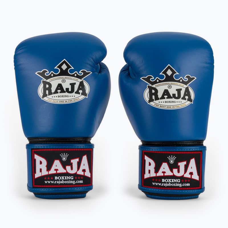 Mănuși de box RAJA BOXING Single Standard Genuine Leather blue 2