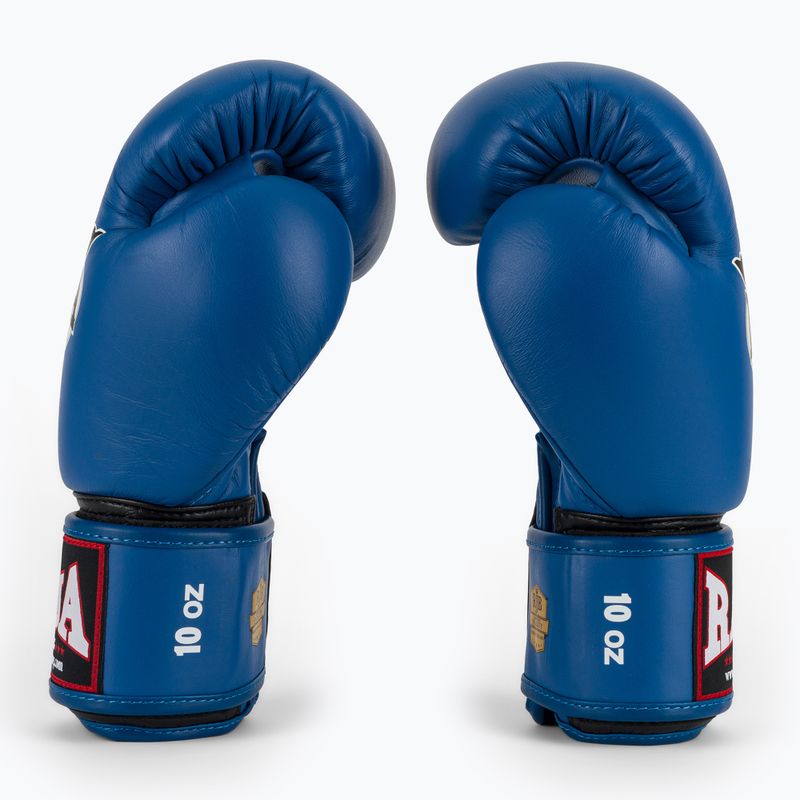 Mănuși de box RAJA BOXING Single Standard Genuine Leather blue 4
