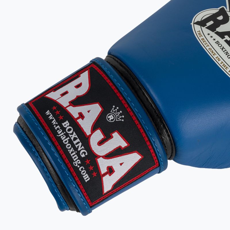 Mănuși de box RAJA BOXING Single Standard Genuine Leather blue 6