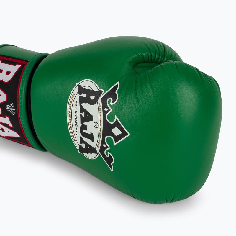 Mănuși de box RAJA BOXING Single Standard Genuine Leather green 5