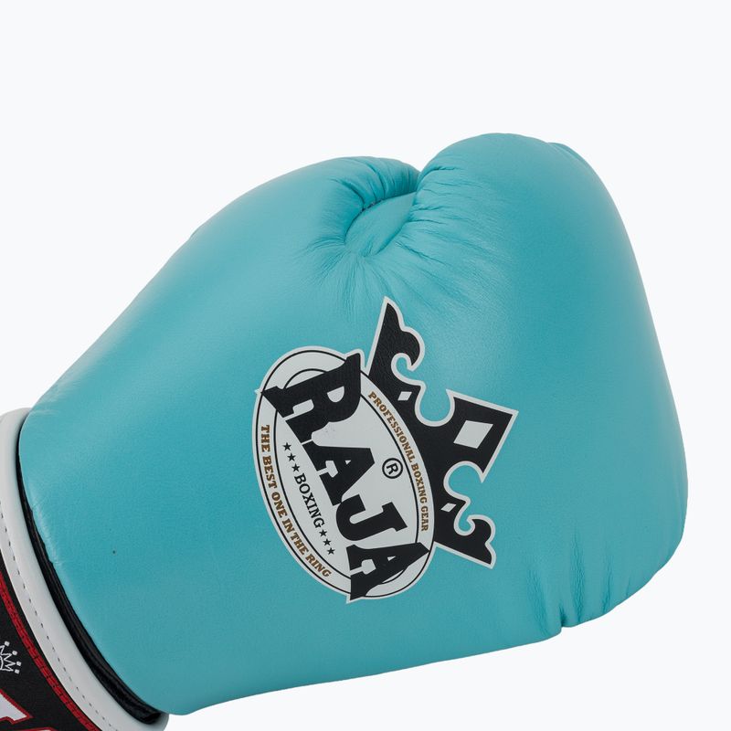 Mănuși de box RAJA BOXING Single Standard Genuine Leather light blue 5