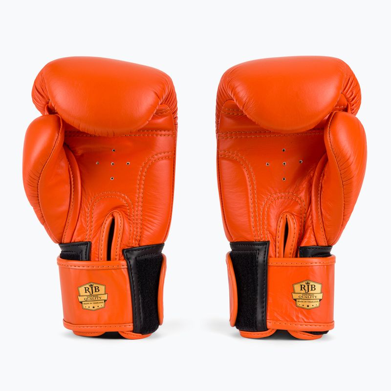 Mănuși de box RAJA BOXING Single Standard Genuine Leather orange 3