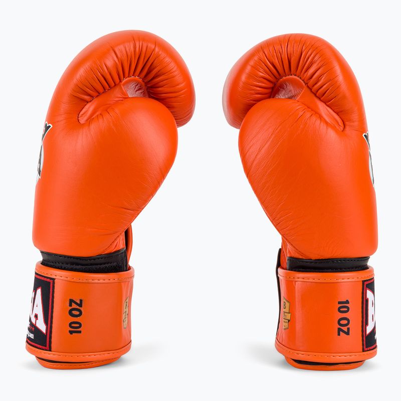 Mănuși de box RAJA BOXING Single Standard Genuine Leather orange 4