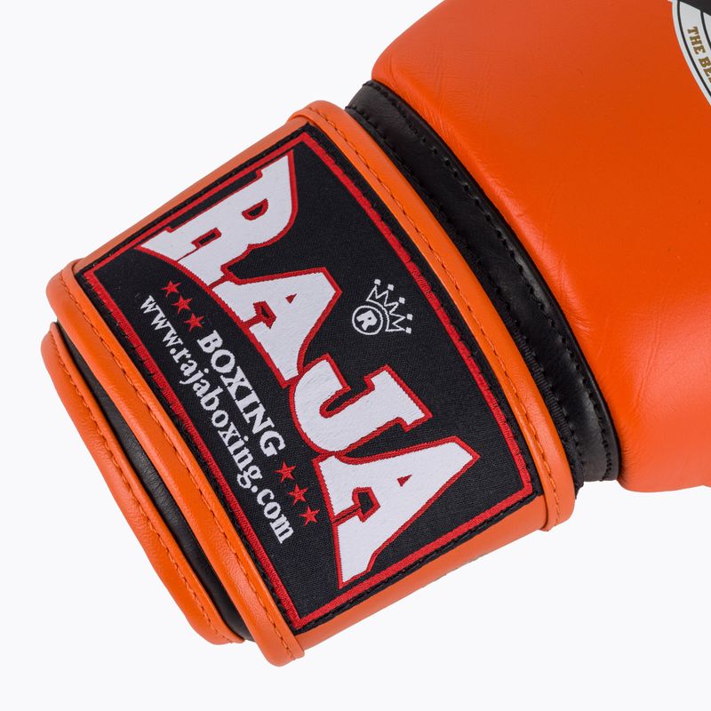 Mănuși de box RAJA BOXING Single Standard Genuine Leather orange 6