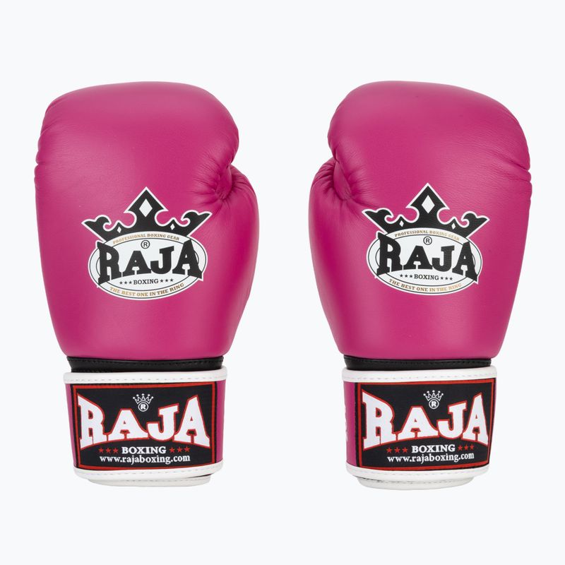 Mănuși de box RAJA BOXING Single Standard Genuine Leather pink 2
