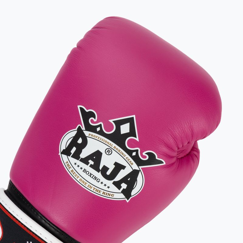 Mănuși de box RAJA BOXING Single Standard Genuine Leather pink 5