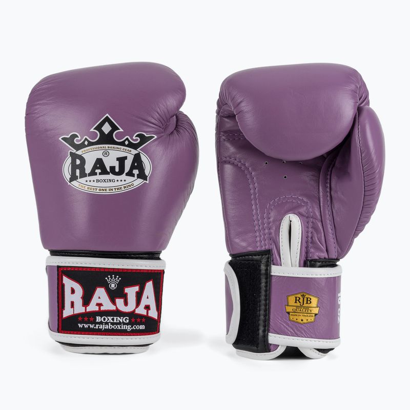 Mănuși de box RAJA BOXING Single Standard Genuine Leather purple