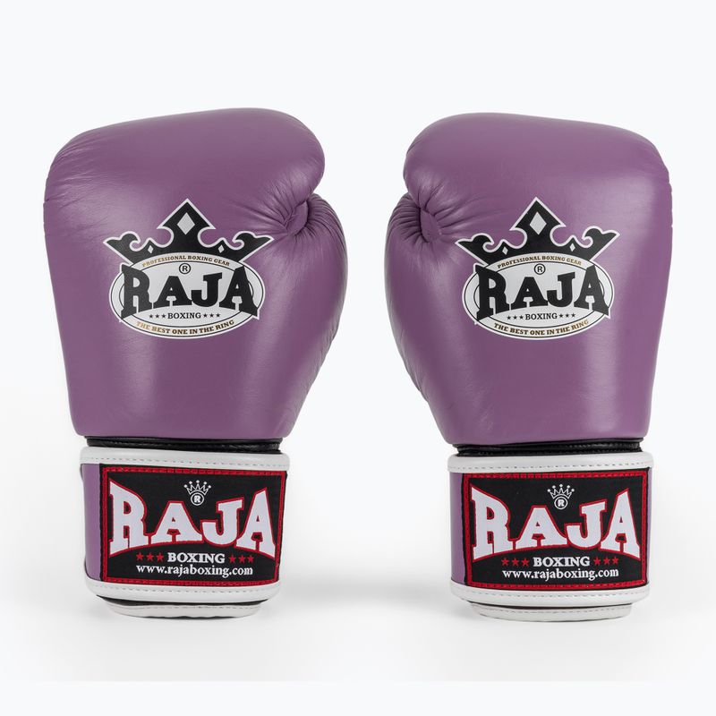 Mănuși de box RAJA BOXING Single Standard Genuine Leather purple 2