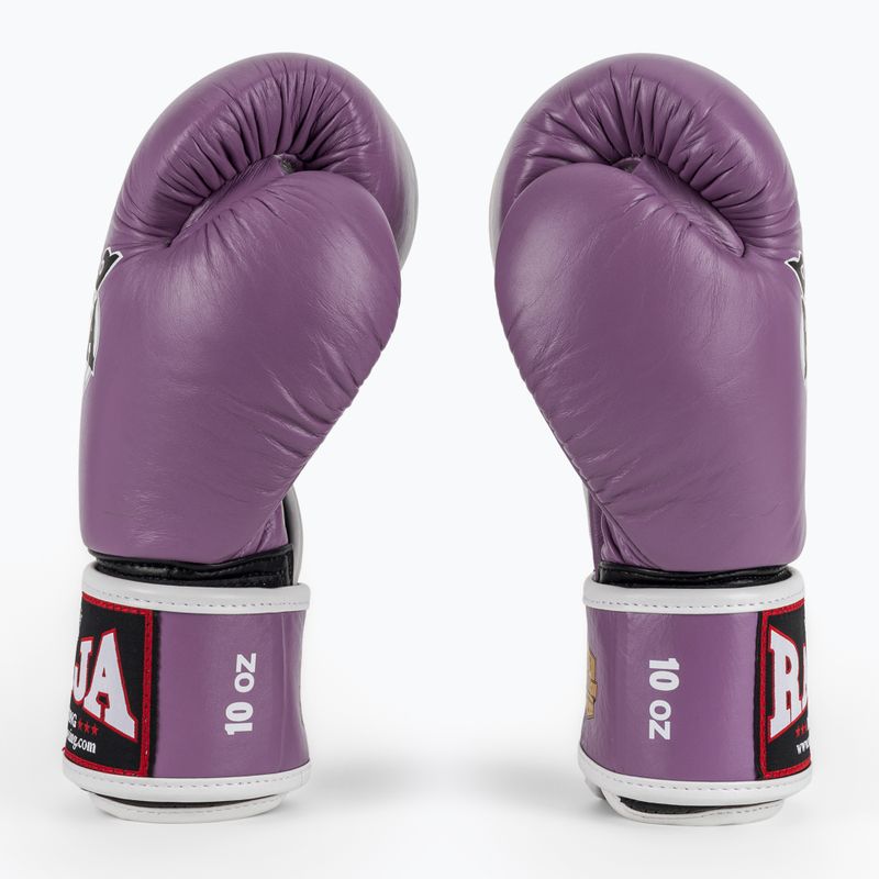 Mănuși de box RAJA BOXING Single Standard Genuine Leather purple 4