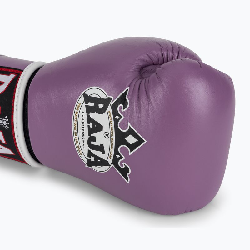 Mănuși de box RAJA BOXING Single Standard Genuine Leather purple 5
