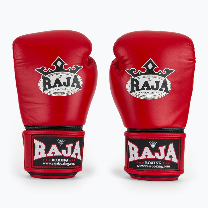 Mănuși de box RAJA BOXING Single Standard Genuine Leather red 2
