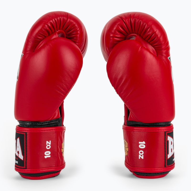 Mănuși de box RAJA BOXING Single Standard Genuine Leather red 4