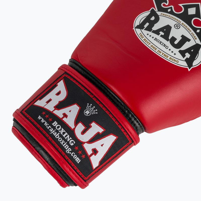 Mănuși de box RAJA BOXING Single Standard Genuine Leather red 6