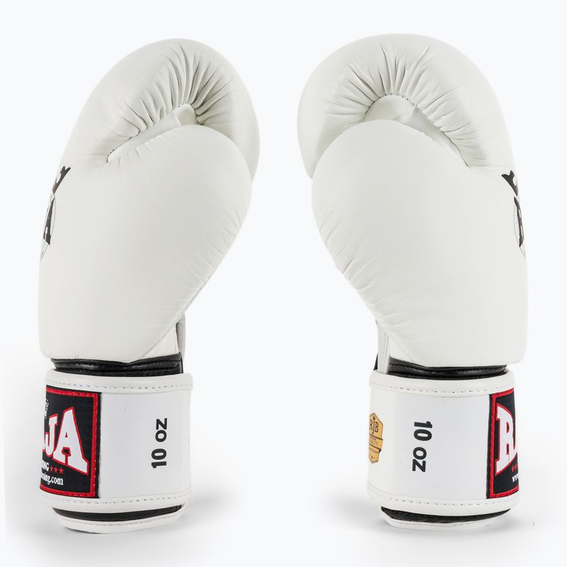 Mănuși de box RAJA BOXING Single Standard Genuine Leather white 4