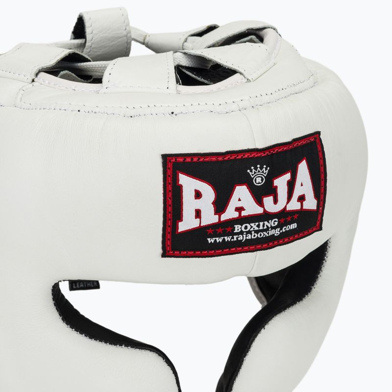 Cască de box RAJA BOXING Genuine Leather white 4