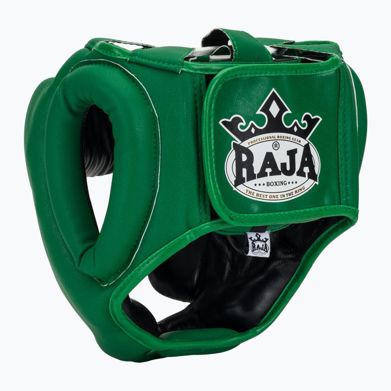 Cască de box  RAJA BOXING Semi Leather green 3