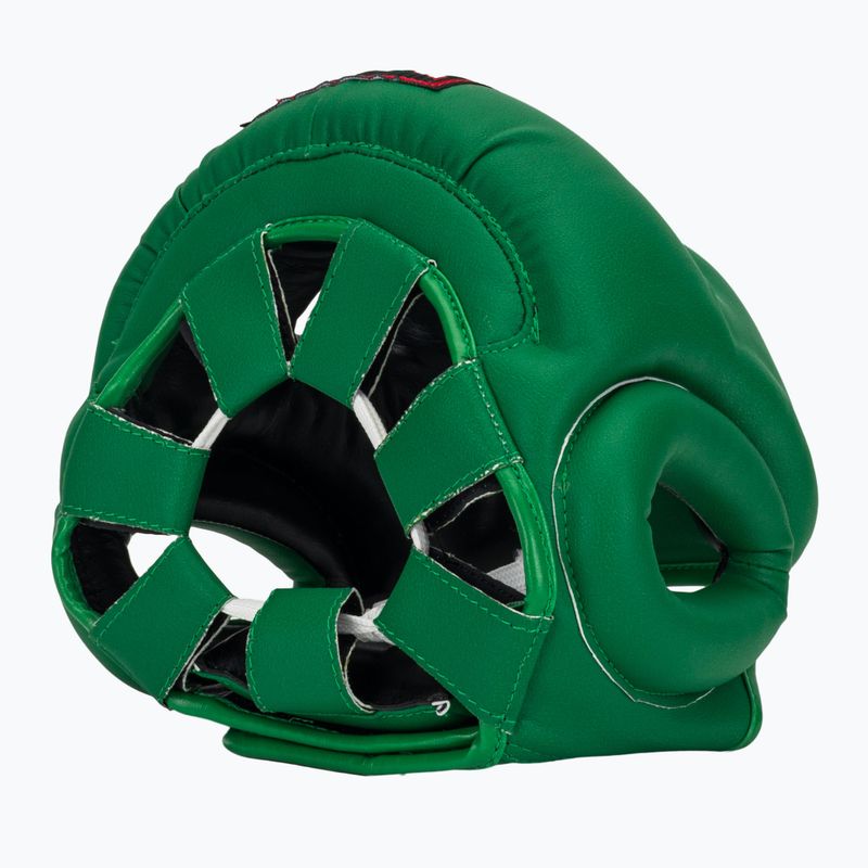 Cască de box  RAJA BOXING Semi Leather green 6