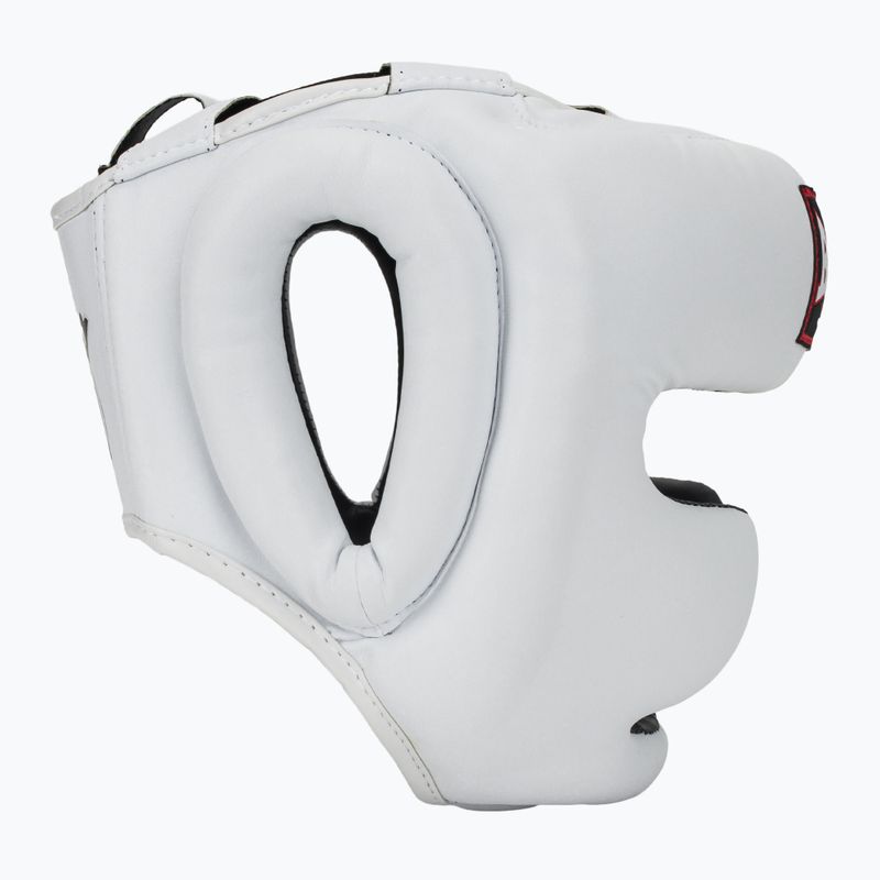 Cască de box  RAJA BOXING Semi Leather white 2