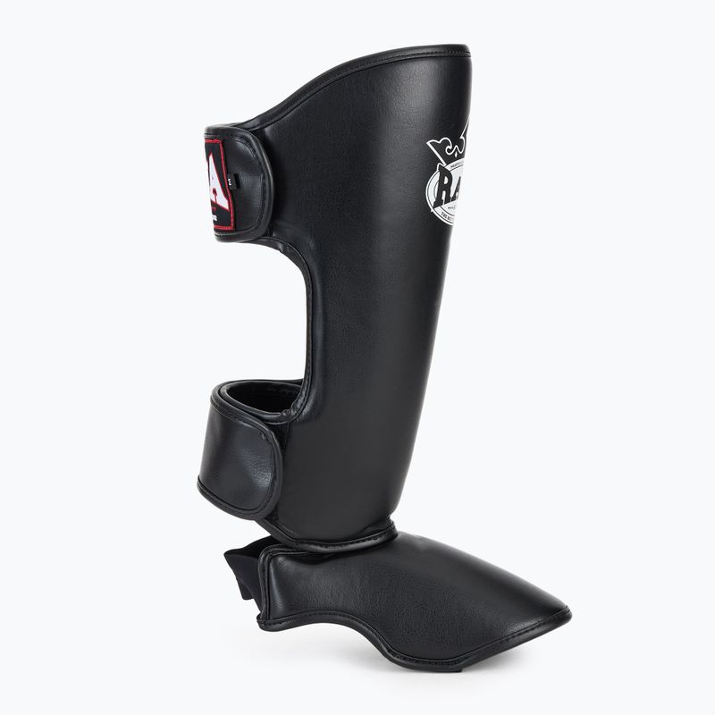 Apărători pentru tibie RAJA BOXING Lightweight Shin Guards Semi Leather black 2