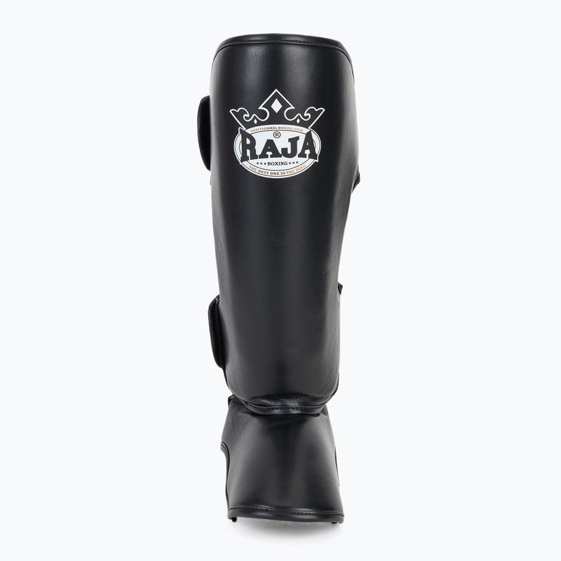 Apărători pentru tibie RAJA BOXING Lightweight Shin Guards Semi Leather black 4