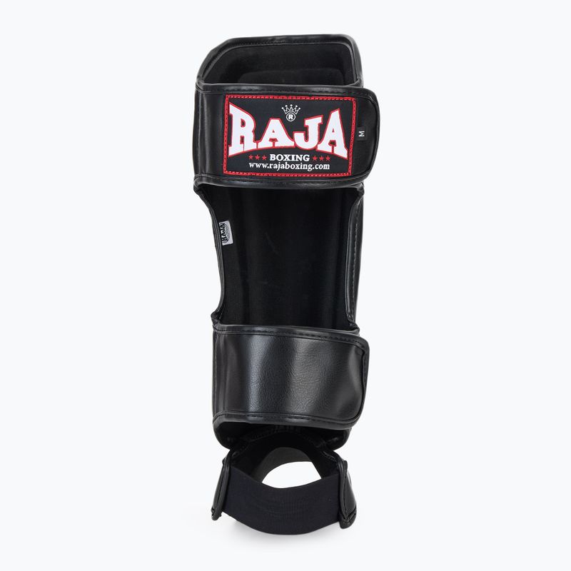 Apărători pentru tibie RAJA BOXING Lightweight Shin Guards Semi Leather black 5