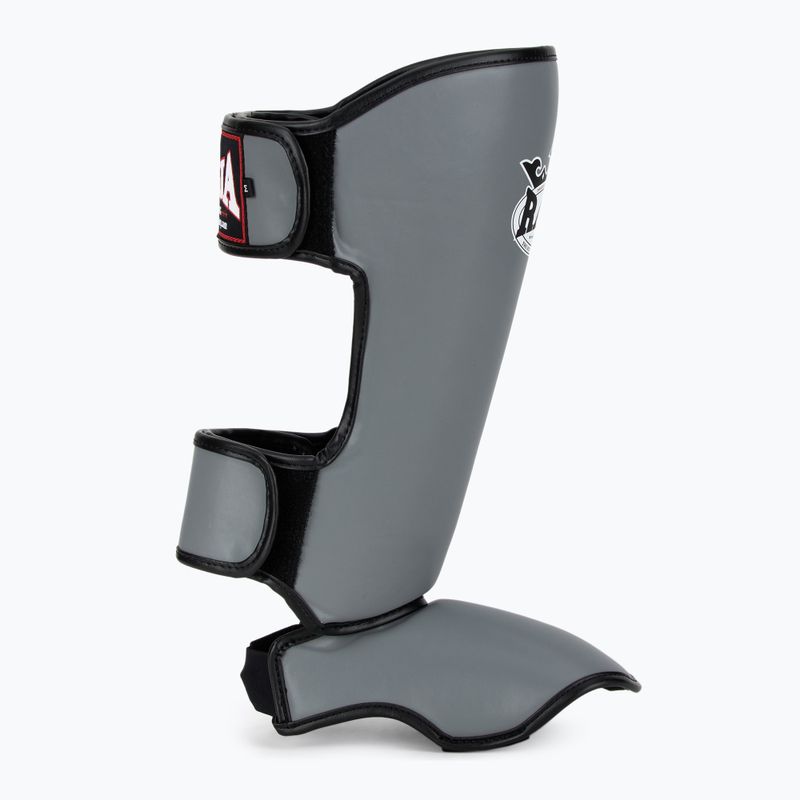 Apărători pentru tibie RAJA BOXING Lightweight Shin Guards Semi Leather grey 2