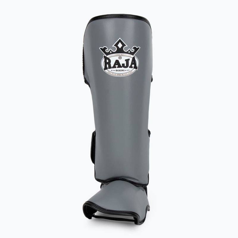Apărători pentru tibie RAJA BOXING Lightweight Shin Guards Semi Leather grey 4