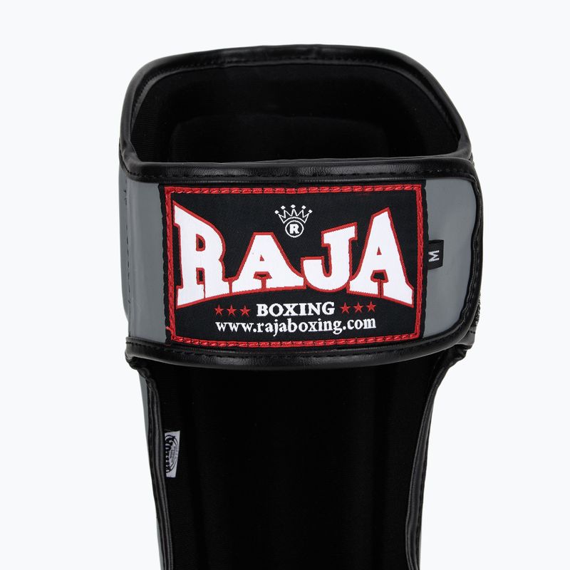 Apărători pentru tibie RAJA BOXING Lightweight Shin Guards Semi Leather grey 6