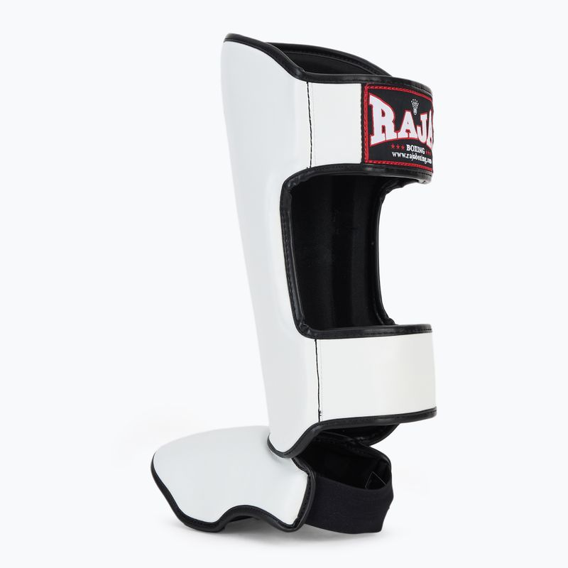 Apărători pentru tibie RAJA BOXING Lightweight Shin Guards Semi Leather white 3