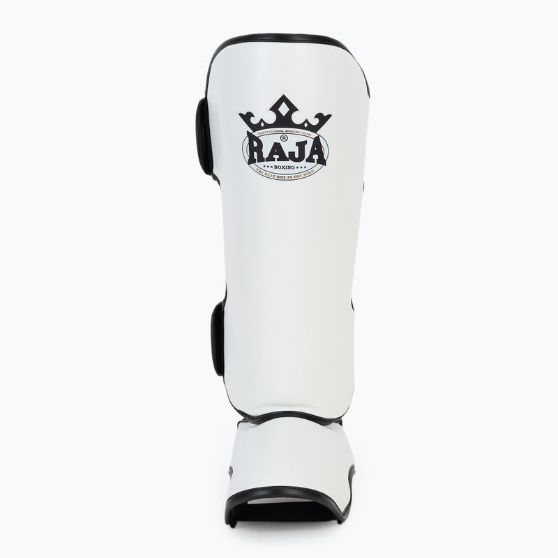 Apărători pentru tibie RAJA BOXING Lightweight Shin Guards Semi Leather white 4