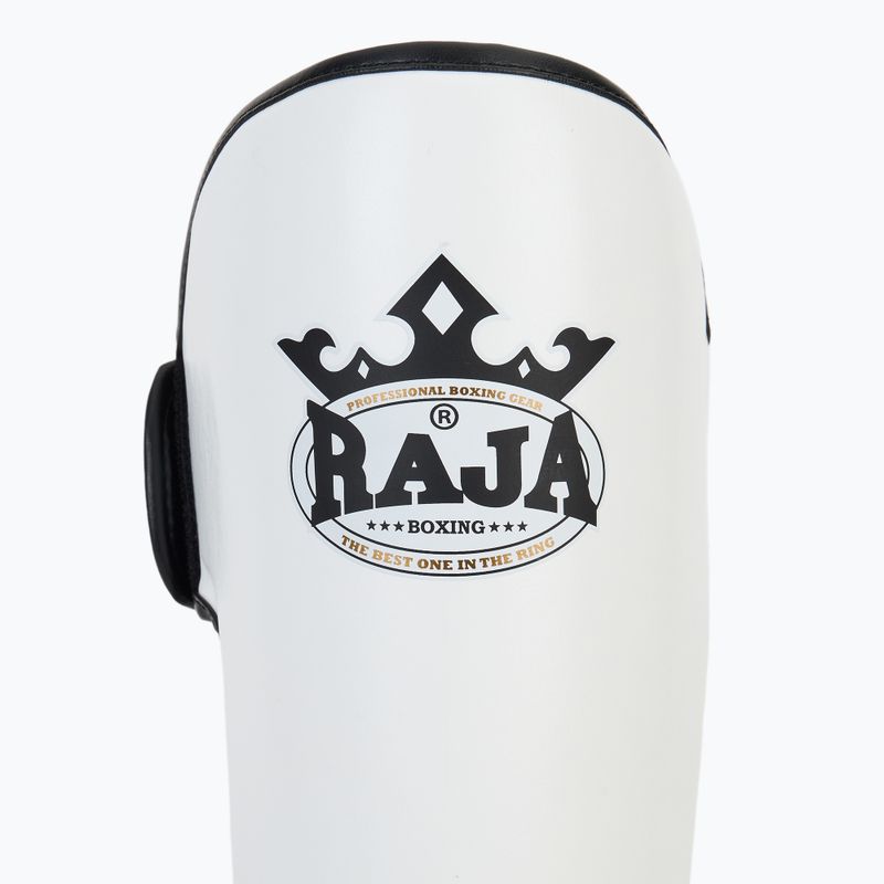 Apărători pentru tibie RAJA BOXING Lightweight Shin Guards Semi Leather white 6