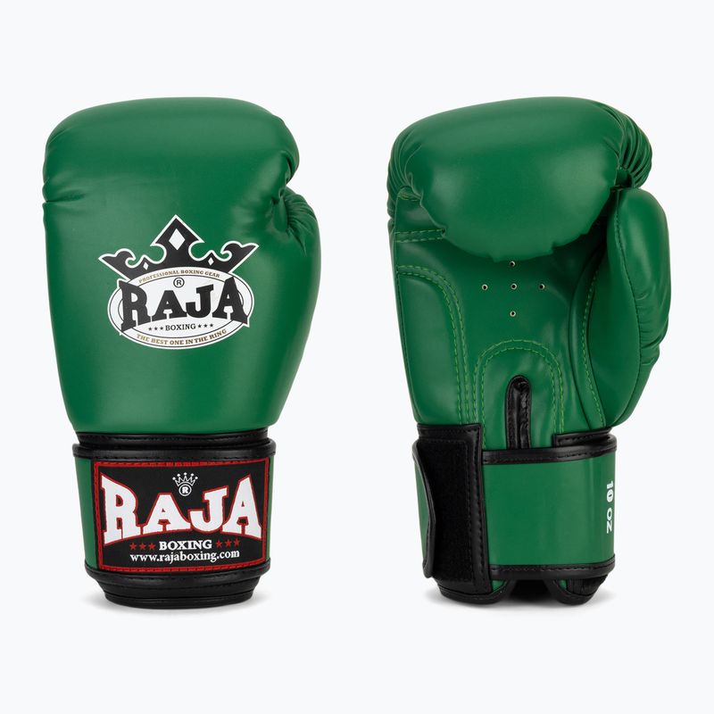 Mănuși de box RAJA BOXING Single Semi Leather green