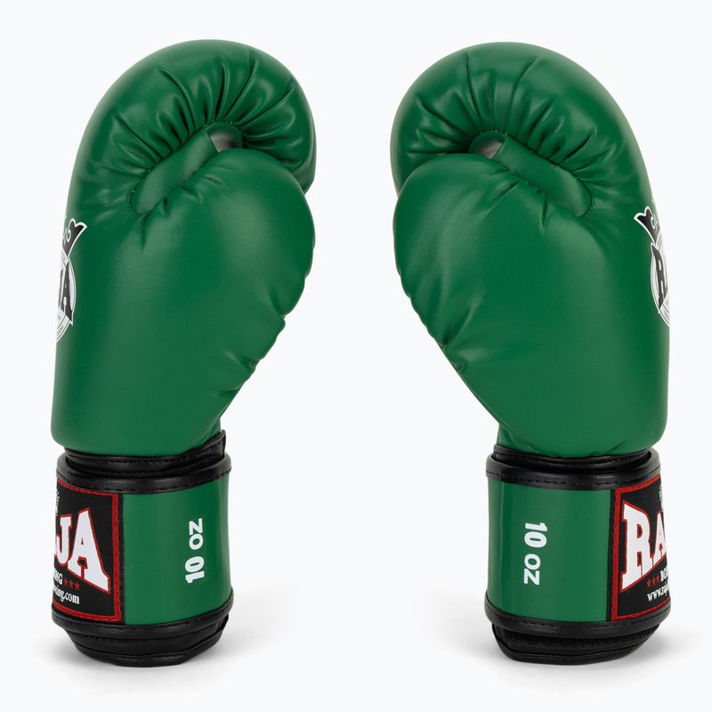 Mănuși de box RAJA BOXING Single Semi Leather green 4