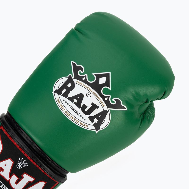 Mănuși de box RAJA BOXING Single Semi Leather green 5