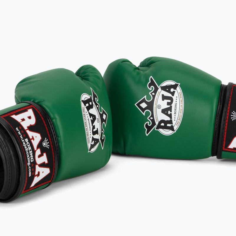 Mănuși de box RAJA BOXING Single Semi Leather green 7