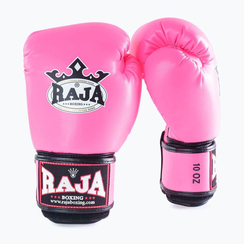 Mănuși de box RAJA BOXING Single Semi Leather pink 2