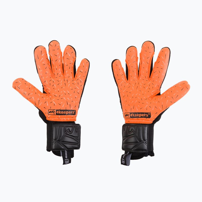 Mănuși de portar 4Keepers Equip Flame Nc negru-portocalii EQUIPFLNC 2