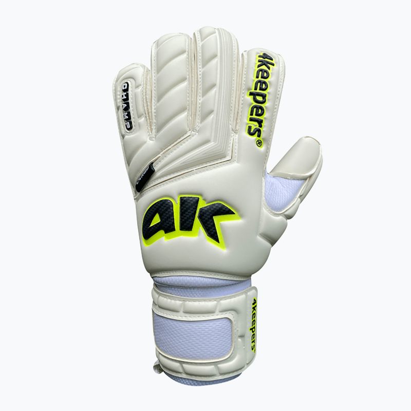 Mănuși de portar pentru copii 4keepers Champ Carbo V RF albe 4