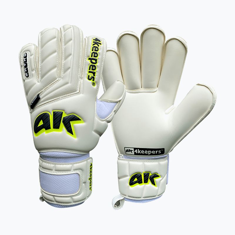 Mănuși de portar pentru copii 4keepers Champ Carbo V RF albe 6