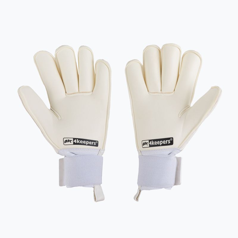 Mănuși de portar 4keepers Champ Carbo V RF Strap albe 2