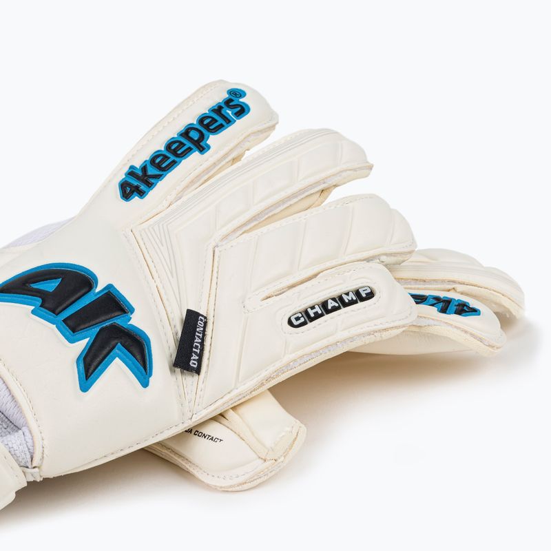 Mănuși de portar 4keepers Champ AQ Contact V HB alb-albastre 7343 4
