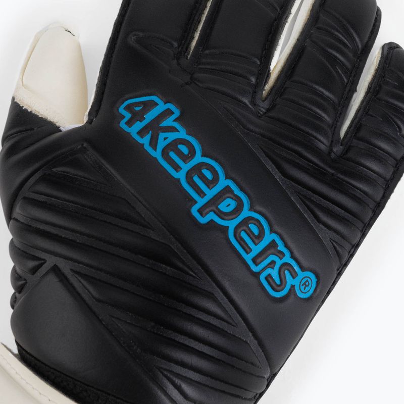 Mănuși de portar pentru copii 4keepers Retro IV RF negru-albe 4KRIVBRFJR 3